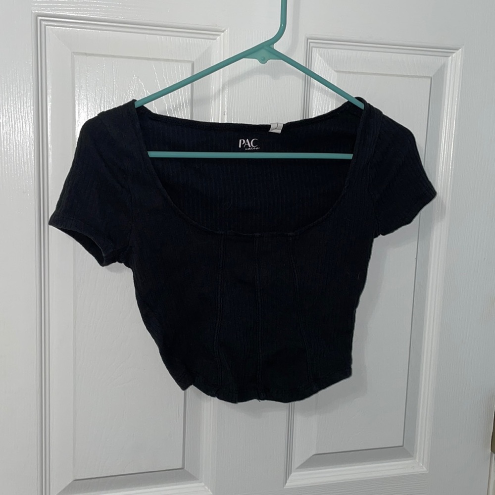 Pacsun Black Cropped Top.